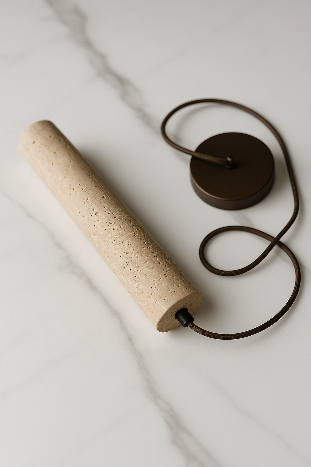 Tessaro uninstalled setting on a white marble table